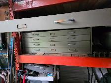 5 Drawers BluePrint Tool Storage Garage Organizer Cabinet 4 Legs - Photo 2