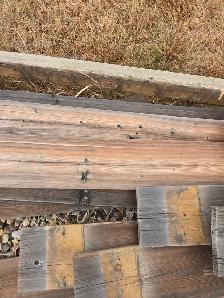 Free 6 foot by 5.5 weathered fence planks