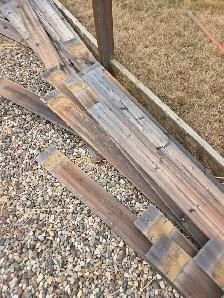 Free 6 foot by 5.5 weathered fence planks - Photo 2