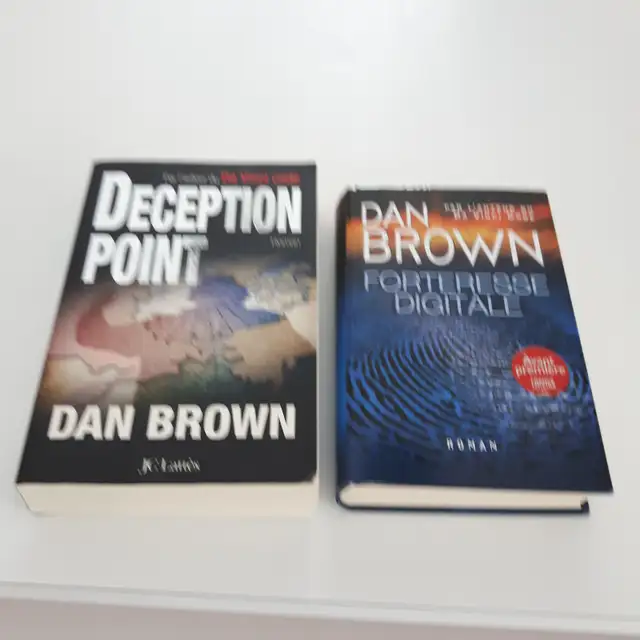 2 ROMANS NEUFS DE DAN BROWN$5.00CH: FORTERESSE DIGITALE 508 PAG