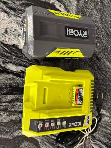 Ryobi 40v 5ah battery and charger.