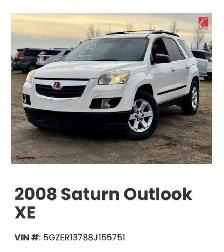 SUV Saturn Outlook