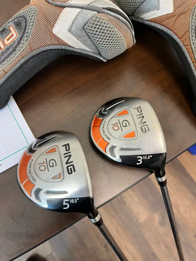Ping G10 RH 3 Wood and 5 wood