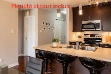 Meublé - tout inclus : Condo 3 1/2 dispo 1er octobre 26