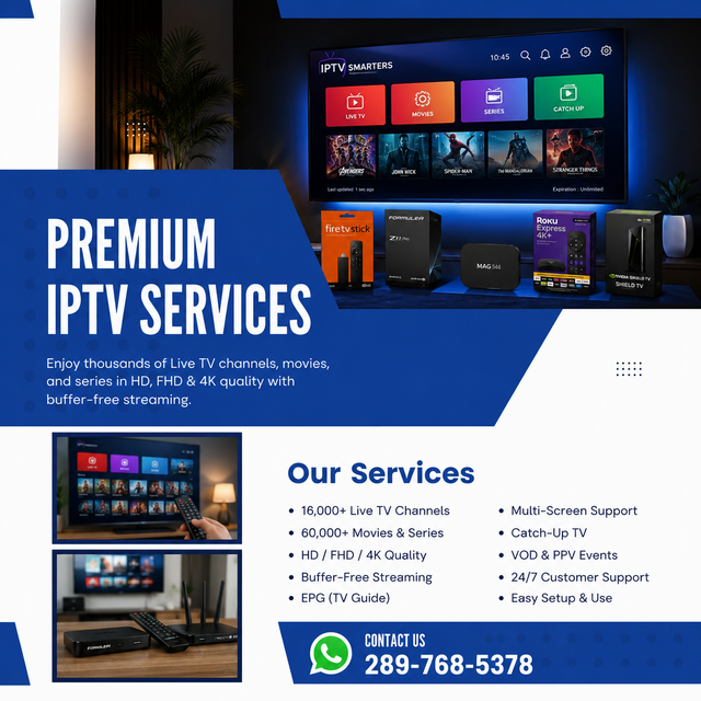 Buffering less Tv subscription with 4K quality