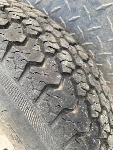 ST175/80D13  aluminum trailer wheels and tires , 5 bolt . - Photo 4
