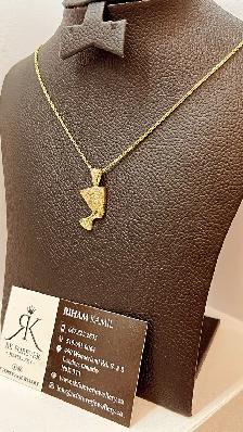 10k yellow Gold Chain with pendant # R 17 - Photo 2