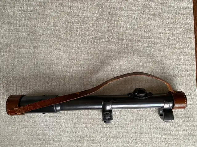Carl Zeiss, Jena, Zielmar Nr. 55865, pre war scope, rare leather