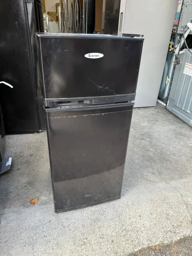 COSTWAY 3.4 cu ft Compact 2 Door Mini Fridge