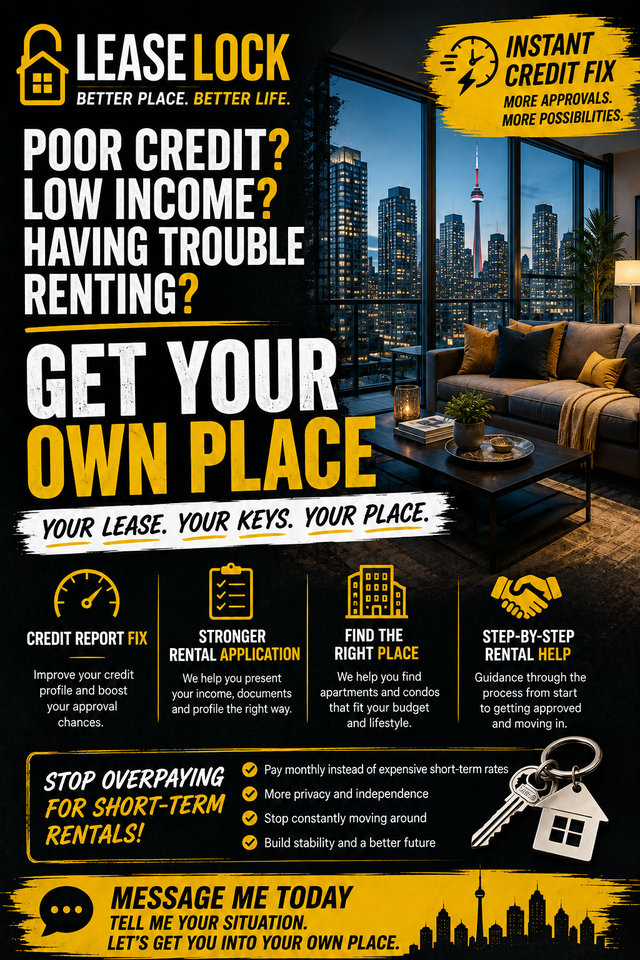 POOR CREDIT? LOW INCOME? GET APPROVED FOR A RENTAL!