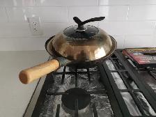 New 16" inch wok with stainless steel lid - Photo 2