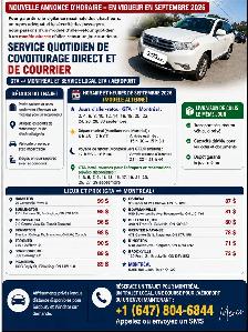 September 2026 | GTA ⇄ Montreal Rideshare & Courier - Photo 2