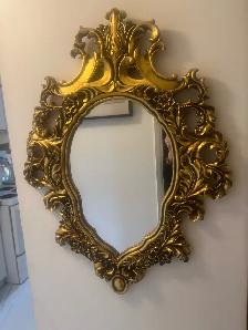 scalloped mirror