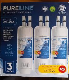 Pureline Refrigerator Water Filter 3-Pack PL-4600