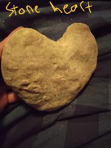 Ancient artifact immortal god stone heart super rare (petrified)