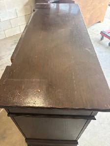 Free delivery used Vintage Oak Sideboard Buffet - Photo 3