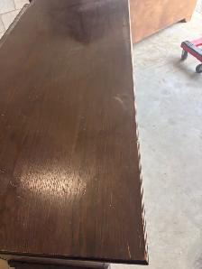 Free delivery used Vintage Oak Sideboard Buffet - Photo 7