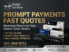 We Buy Your Excess Toner Cartridges – Best Prices Paid Instantly