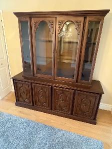 Free delivery used Wooden China Cabinet - Photo 4
