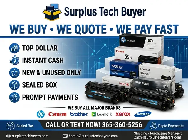 Turn Unused Toners Into Cash | Surplus Tech Buyer