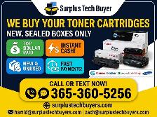 Instant Cash for Sealed & New Toner Cartridges