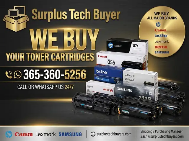 Turn Excess Toner Inventory into Immediate Cash Payouts