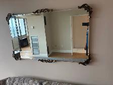 Free delivery used Decorative Wall Mirror with Ornate Gold Trim - Photo 3
