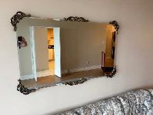 Free delivery used Decorative Wall Mirror with Ornate Gold Trim - Photo 6