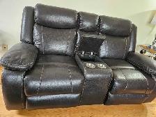 lazy boy black leather couches for sale - Photo 2