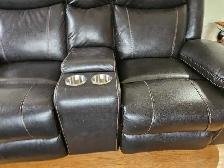 lazy boy black leather couches for sale - Photo 6