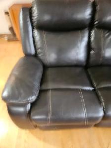 lazy boy black leather couches for sale - Photo 9