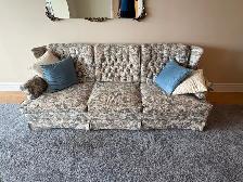 Free delivery used Vintage Floral Sofas 3 seat & 1 seat - Photo 5