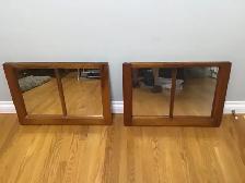 OLD WINDOW FRAME MIRRORS