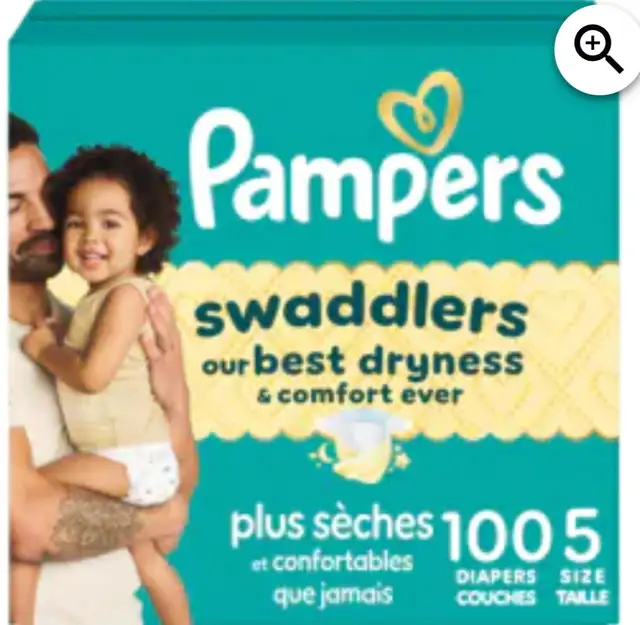 Pampers Swaddlers Diapers, Size 5, 100 Count, Brand New in Box