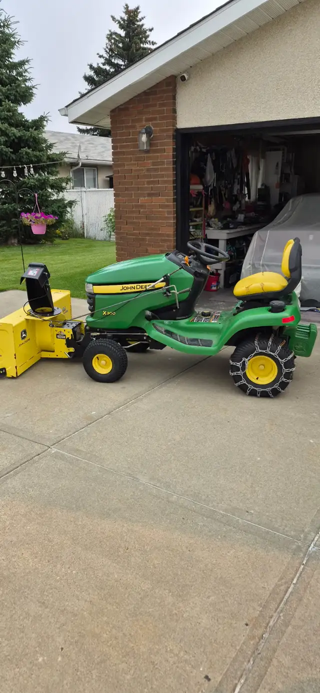 John Deere with Snowblower