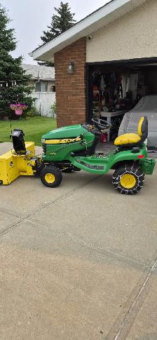 John Deere with Snowblower
