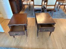 Free delivery used Vintage Wooden End Tables - Set of 2 - Photo 5