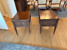 Free delivery used Vintage Wooden End Tables - Set of 2 - Photo 6