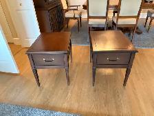 Free delivery used Vintage Wooden End Tables - Set of 2 - Photo 7