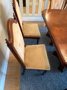 Free delivery used Wooden Dining Table with 6 Chairs - Photo 7
