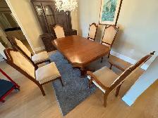 Free delivery used Wooden Dining Table with 6 Chairs - Photo 10