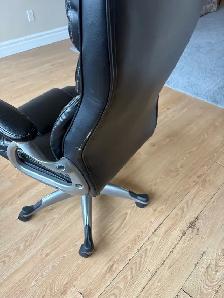 Free delivery used Black Faux Leather Office Chair - Photo 9