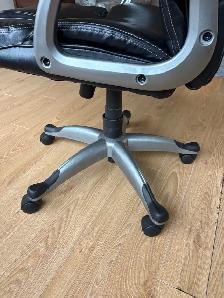 Free delivery used Black Faux Leather Office Chair - Photo 10