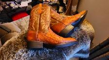 WOMENS SIZE 10~ Olathe OSTRICHCowboy Boots - Photo 4