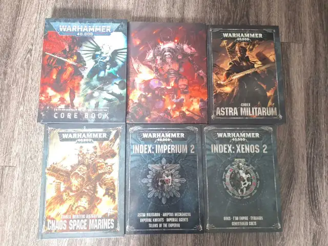 Warhammer 40k previous edition Codex & Rulebook lot 10$ each