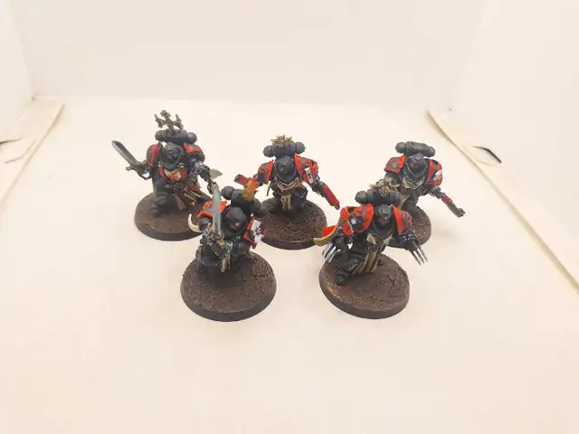 Warhammer 40k Five Sword Brethren Battle Ready Black Templar
