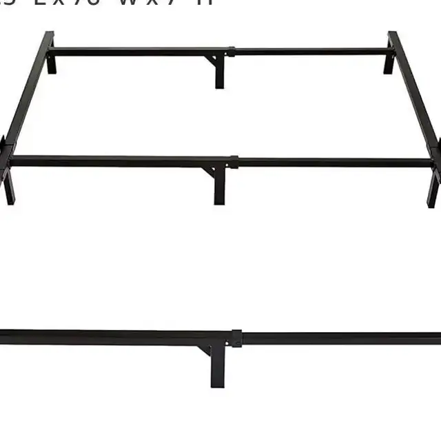 Metal doble bed frame with a Headboard - $50