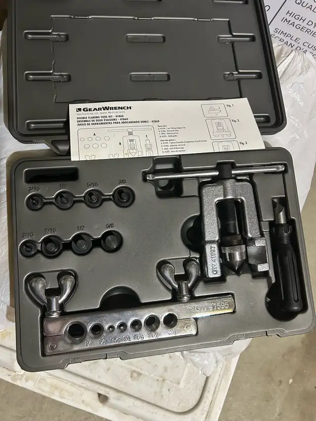 Gearwrench double flaring tool kit