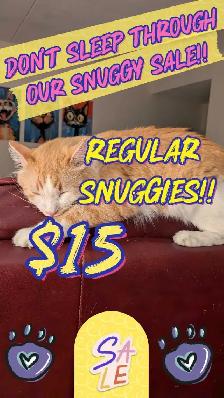SALE ON SNUGGIES