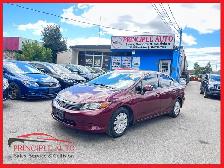 2012 Honda Civic LX 162 KM (Manual) CERTIFIED-WARRANTY